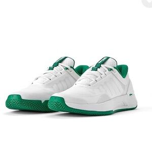 Used: Wilson Intrigue Tour Womens Tennis Shoe White and Green size 8